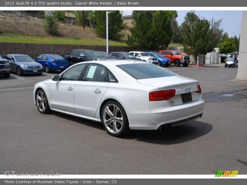 Glacier White Metallic / Balao Brown 2013 Audi S8 4.0 TFSI quattro Sedan