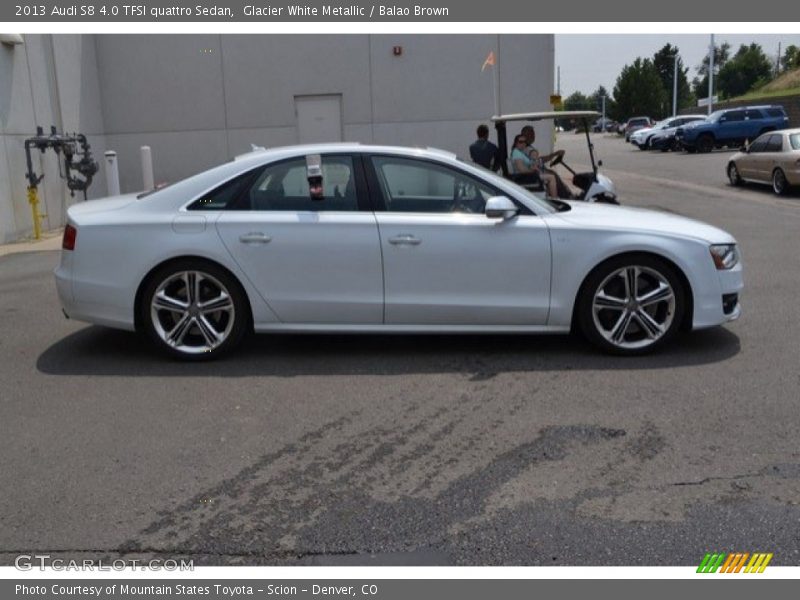 Glacier White Metallic / Balao Brown 2013 Audi S8 4.0 TFSI quattro Sedan