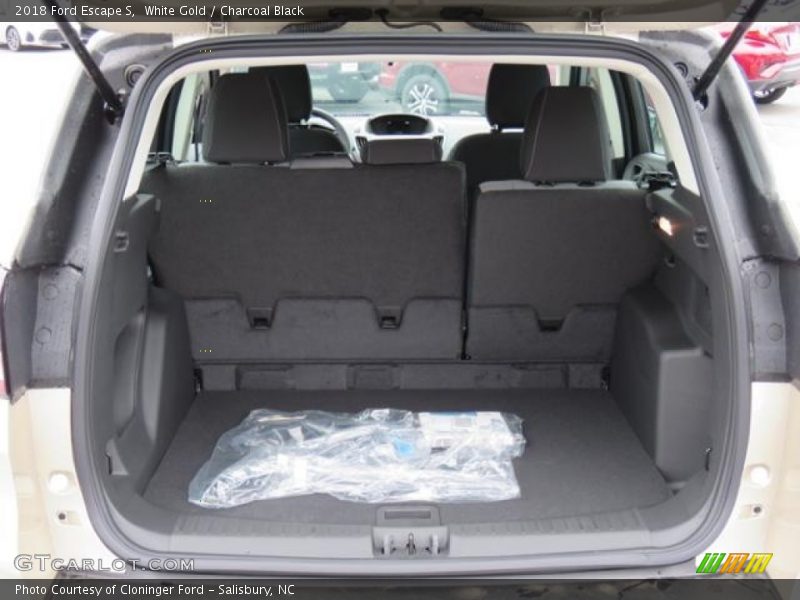 White Gold / Charcoal Black 2018 Ford Escape S