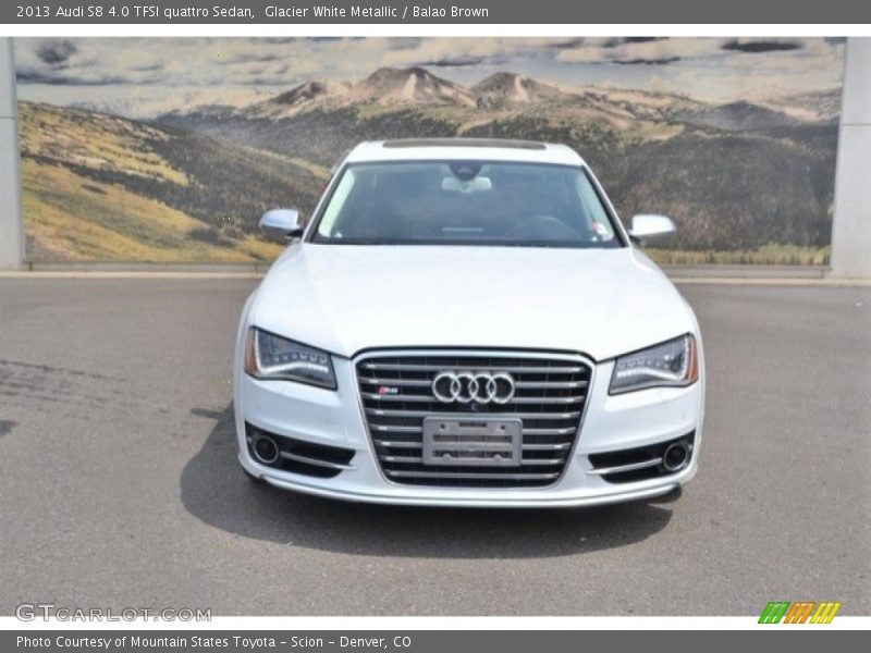 Glacier White Metallic / Balao Brown 2013 Audi S8 4.0 TFSI quattro Sedan
