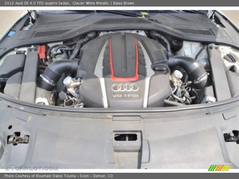 Glacier White Metallic / Balao Brown 2013 Audi S8 4.0 TFSI quattro Sedan