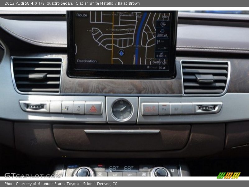 Glacier White Metallic / Balao Brown 2013 Audi S8 4.0 TFSI quattro Sedan