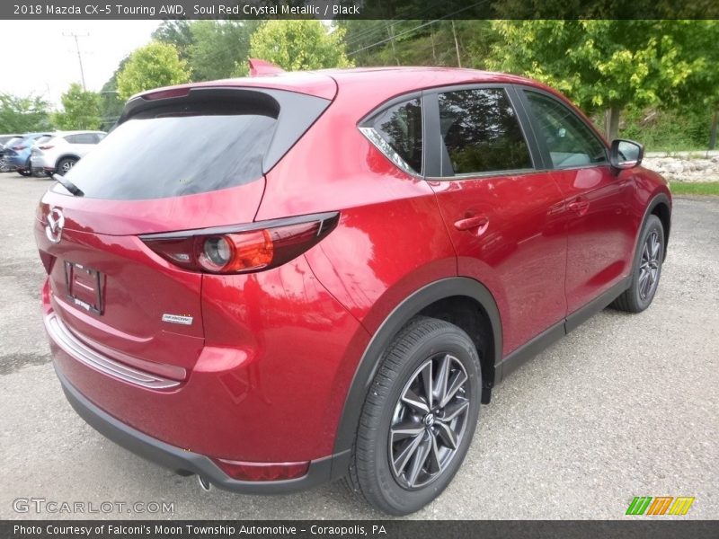 Soul Red Crystal Metallic / Black 2018 Mazda CX-5 Touring AWD