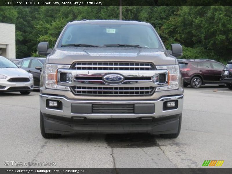Stone Gray / Earth Gray 2018 Ford F150 XLT SuperCrew