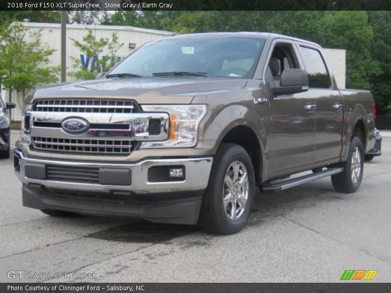 Stone Gray / Earth Gray 2018 Ford F150 XLT SuperCrew