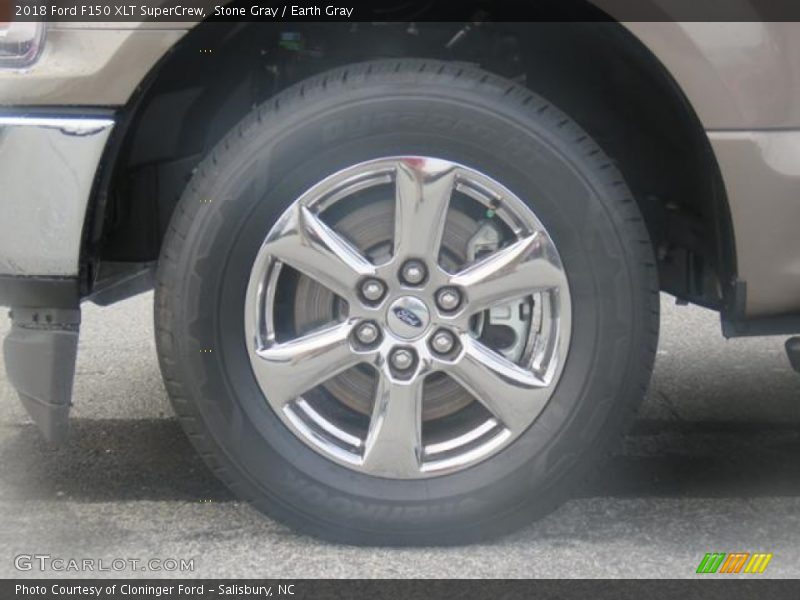 Stone Gray / Earth Gray 2018 Ford F150 XLT SuperCrew