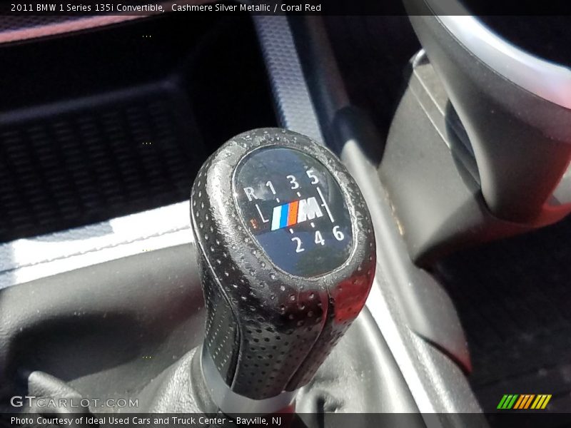 Cashmere Silver Metallic / Coral Red 2011 BMW 1 Series 135i Convertible