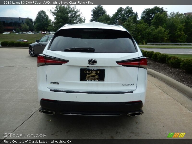 White Nova Glass Flake / Red 2019 Lexus NX 300 F Sport AWD