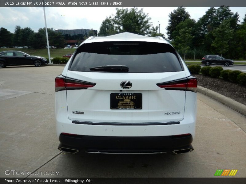 White Nova Glass Flake / Black 2019 Lexus NX 300 F Sport AWD