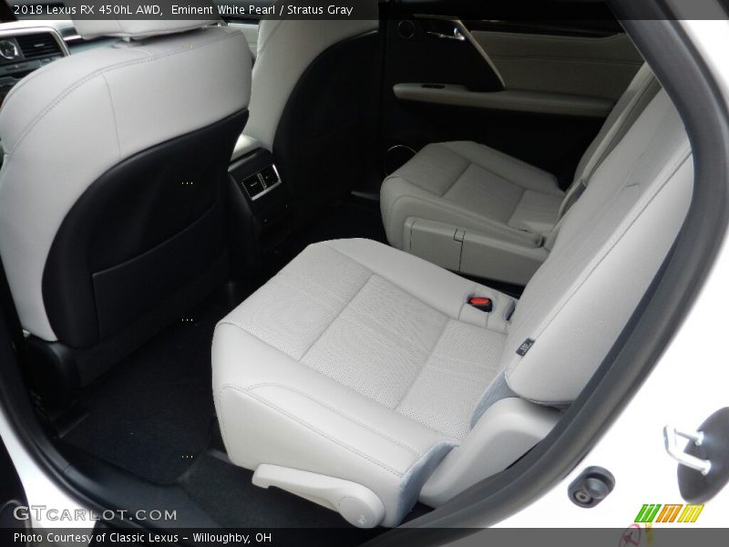 Eminent White Pearl / Stratus Gray 2018 Lexus RX 450hL AWD