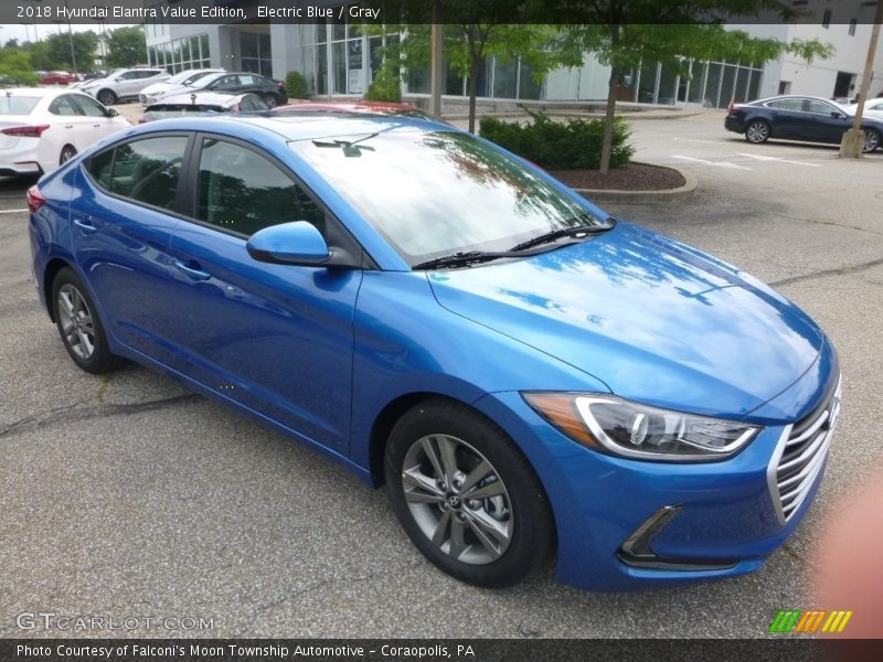 Electric Blue / Gray 2018 Hyundai Elantra Value Edition