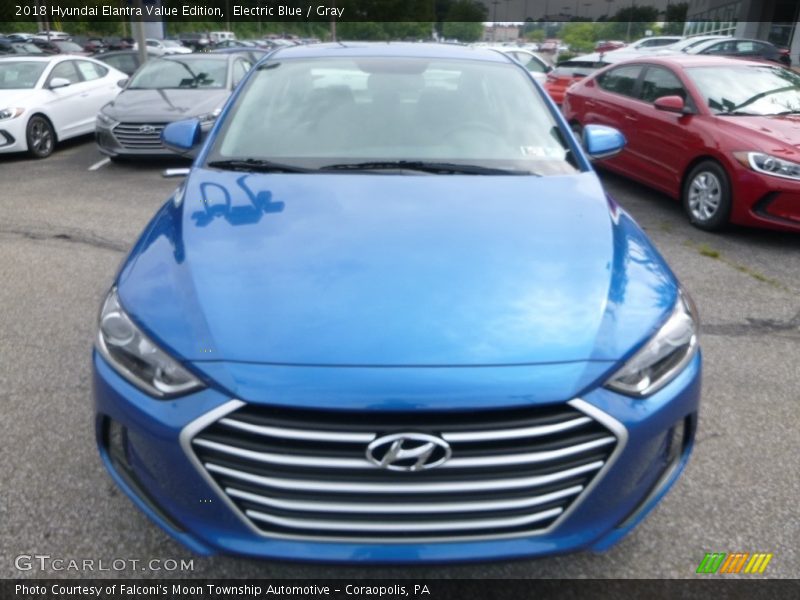 Electric Blue / Gray 2018 Hyundai Elantra Value Edition