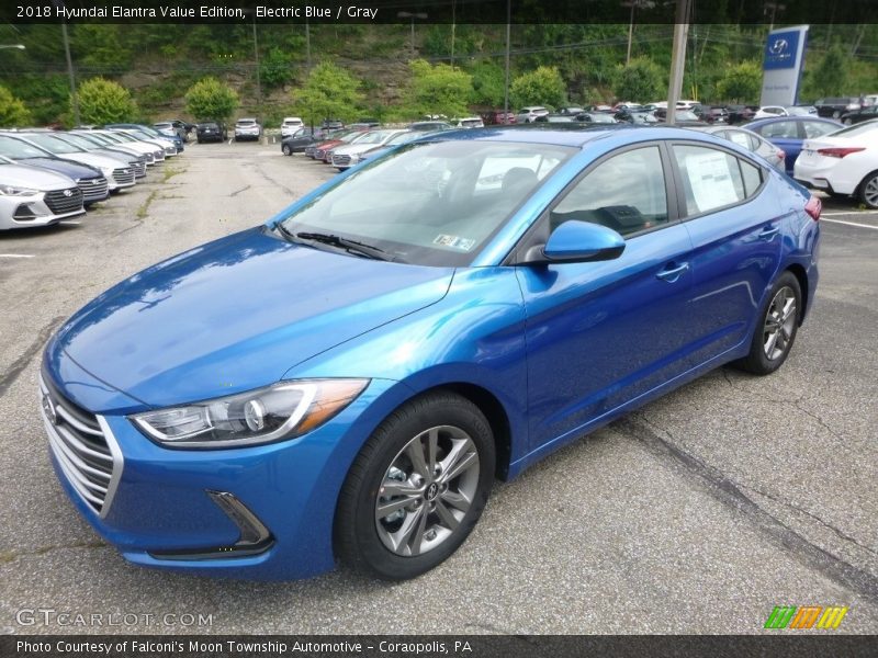 Electric Blue / Gray 2018 Hyundai Elantra Value Edition
