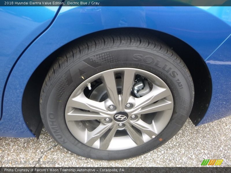 Electric Blue / Gray 2018 Hyundai Elantra Value Edition