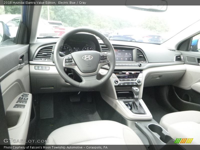 Electric Blue / Gray 2018 Hyundai Elantra Value Edition