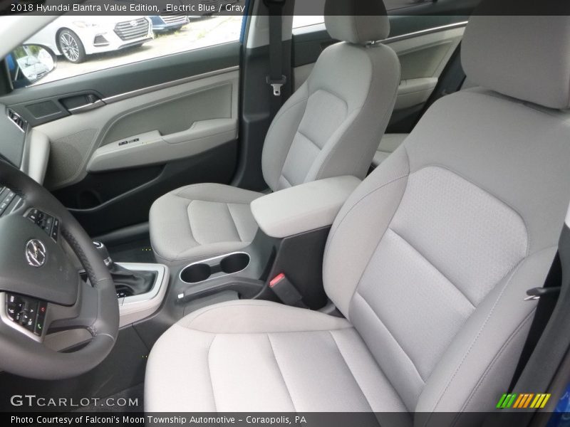 Electric Blue / Gray 2018 Hyundai Elantra Value Edition