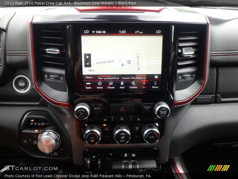 Maximum Steel Metallic / Black/Red 2019 Ram 1500 Rebel Crew Cab 4x4