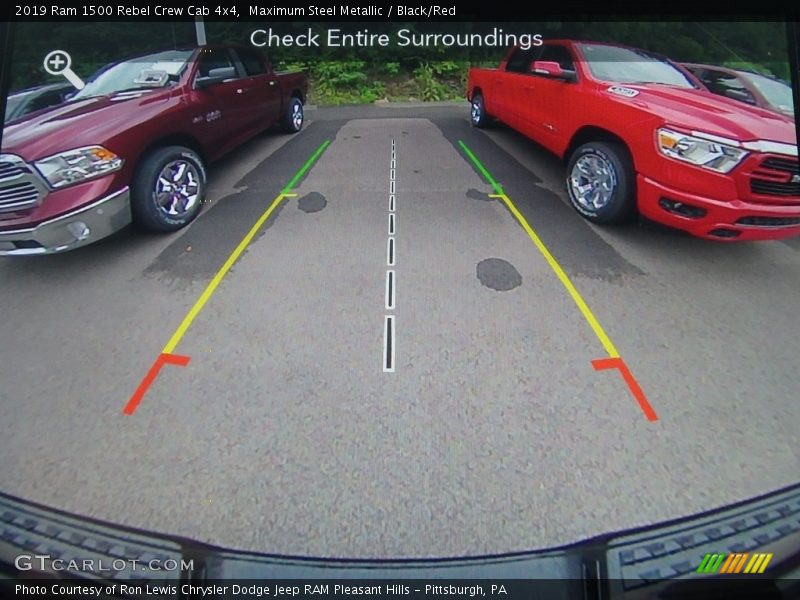 Maximum Steel Metallic / Black/Red 2019 Ram 1500 Rebel Crew Cab 4x4