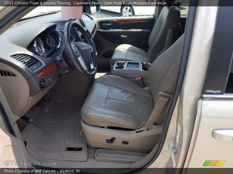 Cashmere Pearl / Dark Frost Beige/Medium Frost Beige 2013 Chrysler Town & Country Touring