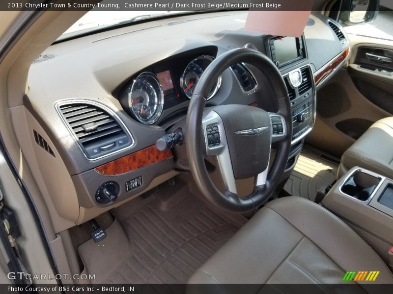 Cashmere Pearl / Dark Frost Beige/Medium Frost Beige 2013 Chrysler Town & Country Touring