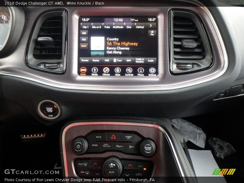 White Knuckle / Black 2018 Dodge Challenger GT AWD