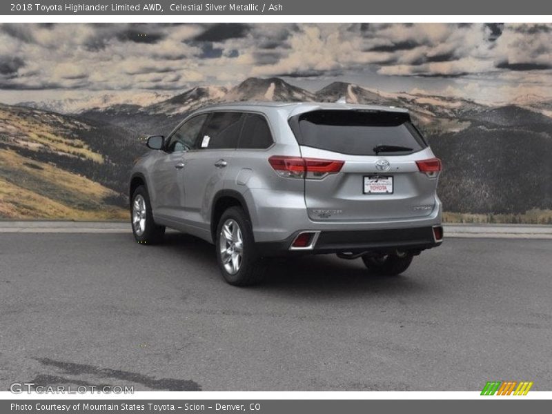 Celestial Silver Metallic / Ash 2018 Toyota Highlander Limited AWD