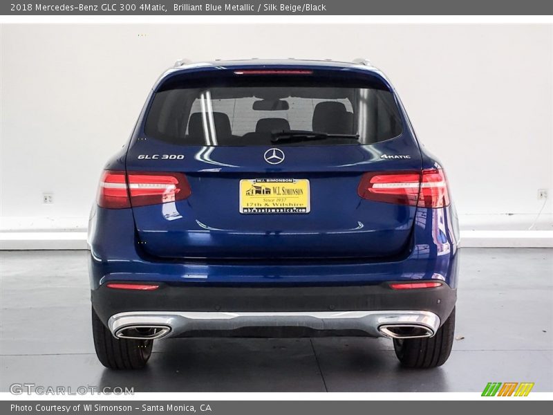 Brilliant Blue Metallic / Silk Beige/Black 2018 Mercedes-Benz GLC 300 4Matic