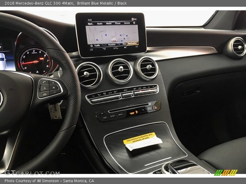 Brilliant Blue Metallic / Black 2018 Mercedes-Benz GLC 300 4Matic