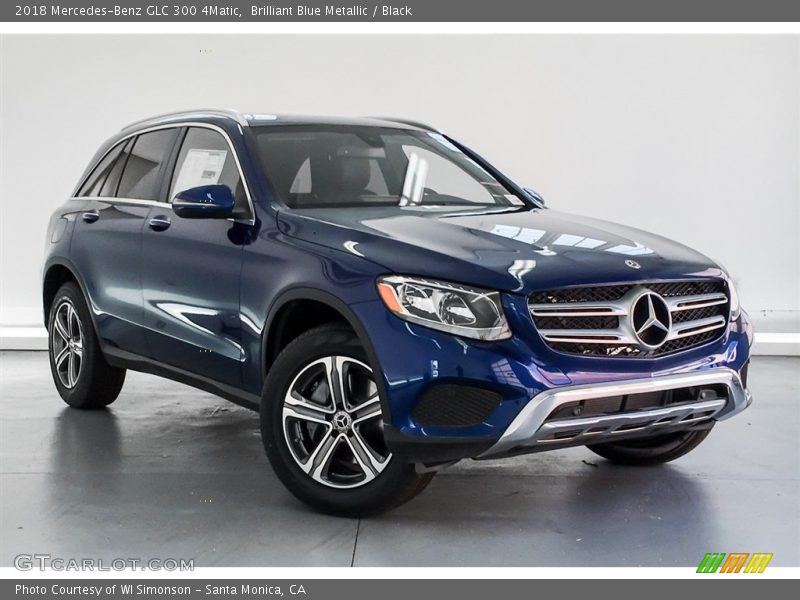 Brilliant Blue Metallic / Black 2018 Mercedes-Benz GLC 300 4Matic