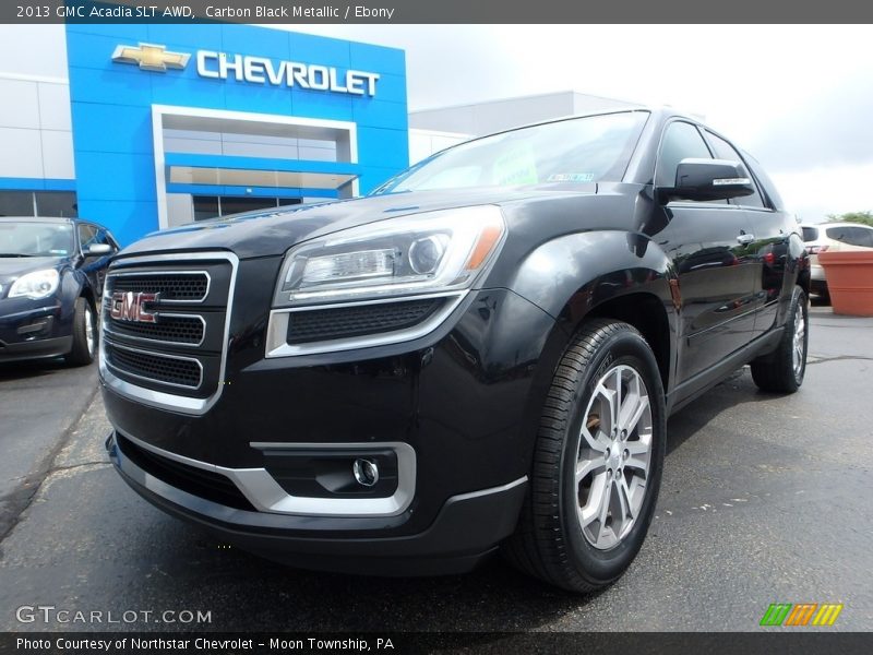 Carbon Black Metallic / Ebony 2013 GMC Acadia SLT AWD