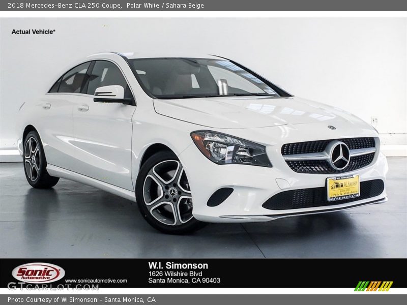 Polar White / Sahara Beige 2018 Mercedes-Benz CLA 250 Coupe