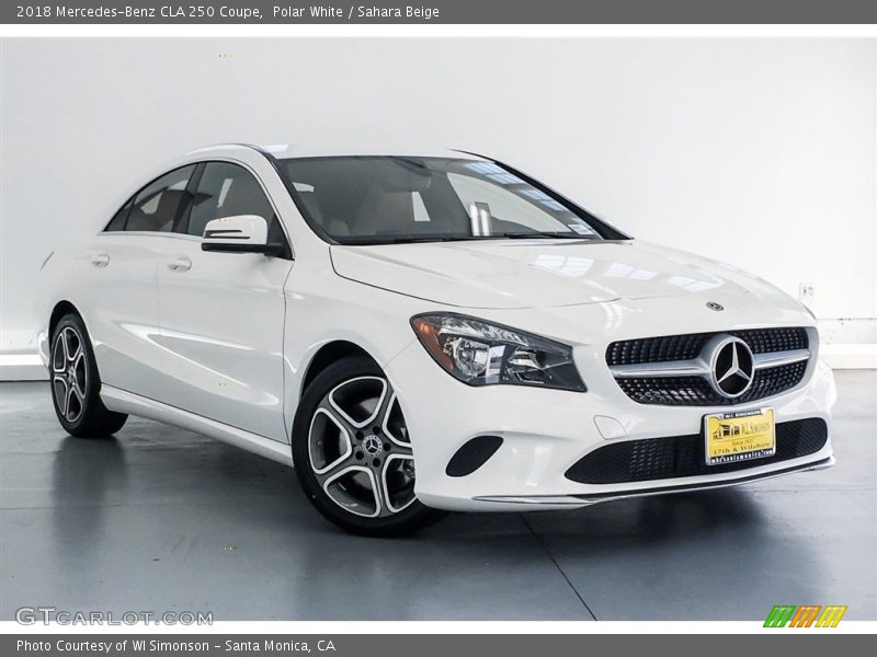 Polar White / Sahara Beige 2018 Mercedes-Benz CLA 250 Coupe