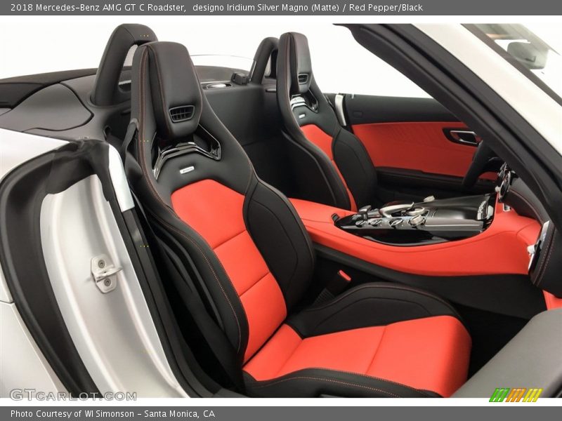  2018 AMG GT C Roadster Red Pepper/Black Interior