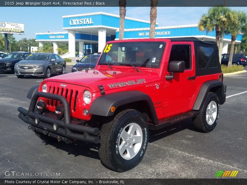 Firecracker Red / Black 2015 Jeep Wrangler Sport 4x4