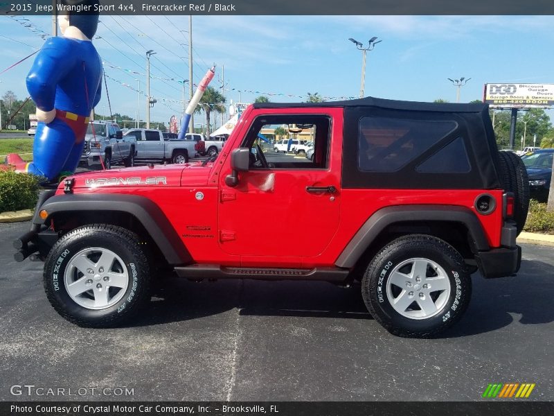 Firecracker Red / Black 2015 Jeep Wrangler Sport 4x4