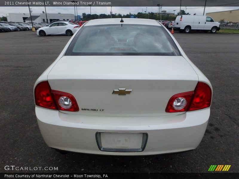 White Diamond Tricoat / Titanium 2011 Chevrolet Malibu LT