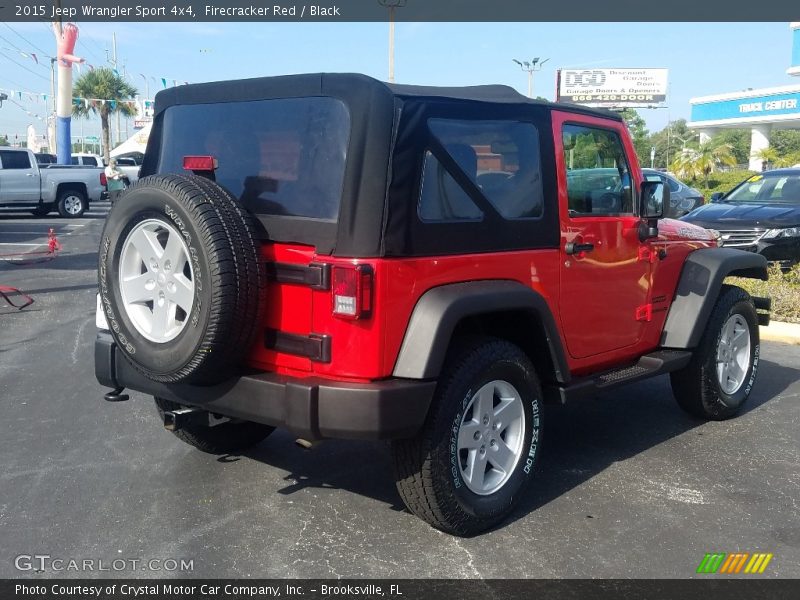 Firecracker Red / Black 2015 Jeep Wrangler Sport 4x4
