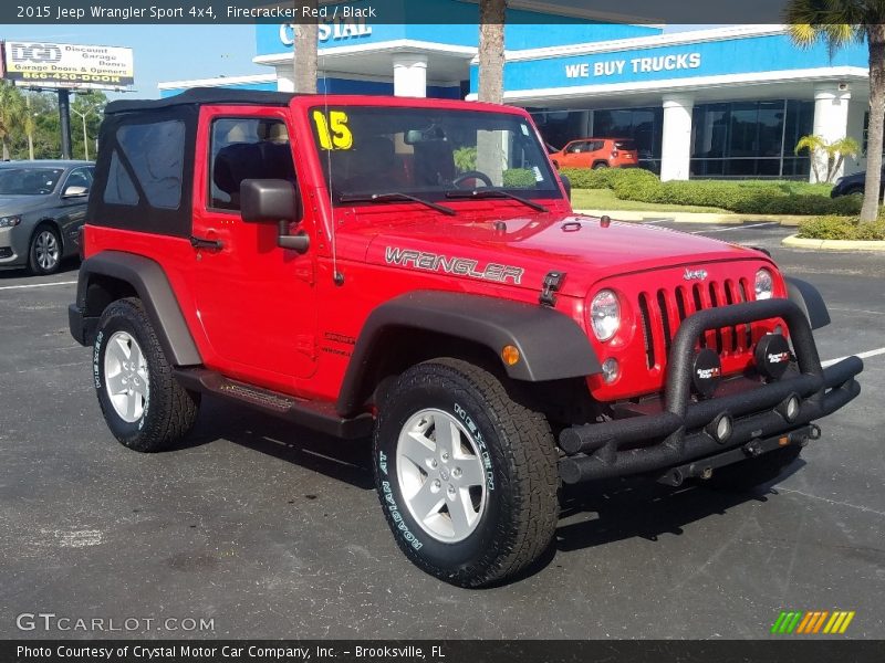 Firecracker Red / Black 2015 Jeep Wrangler Sport 4x4