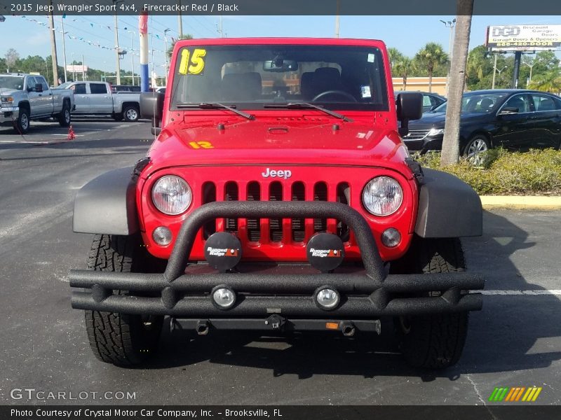 Firecracker Red / Black 2015 Jeep Wrangler Sport 4x4