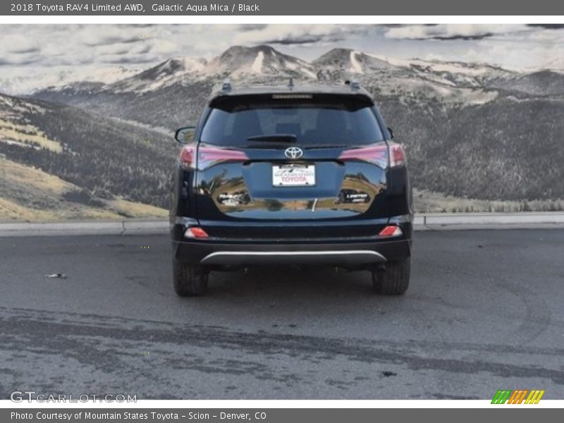 Galactic Aqua Mica / Black 2018 Toyota RAV4 Limited AWD