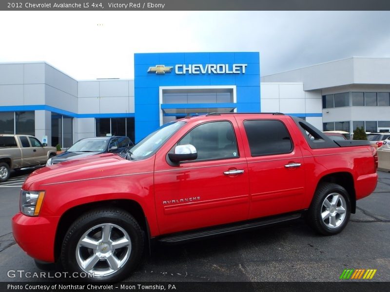Victory Red / Ebony 2012 Chevrolet Avalanche LS 4x4