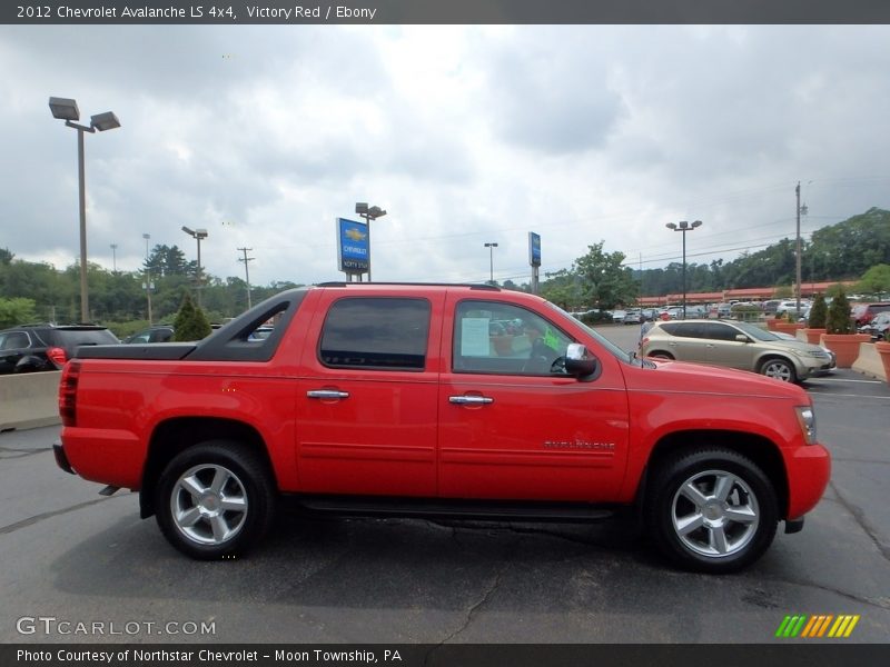 Victory Red / Ebony 2012 Chevrolet Avalanche LS 4x4