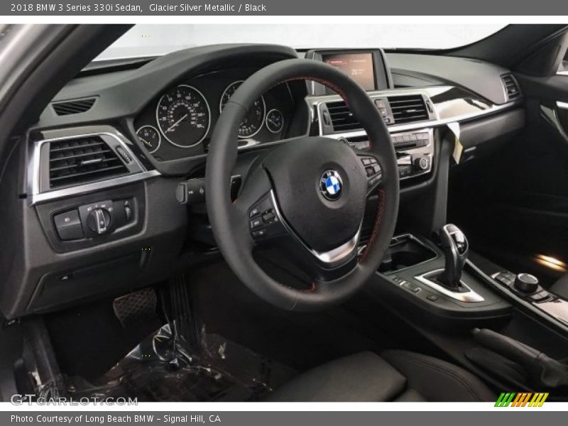 Glacier Silver Metallic / Black 2018 BMW 3 Series 330i Sedan