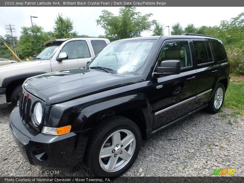 Brilliant Black Crystal Pearl / Dark Slate Gray/Pebble Beige 2010 Jeep Patriot Latitude 4x4