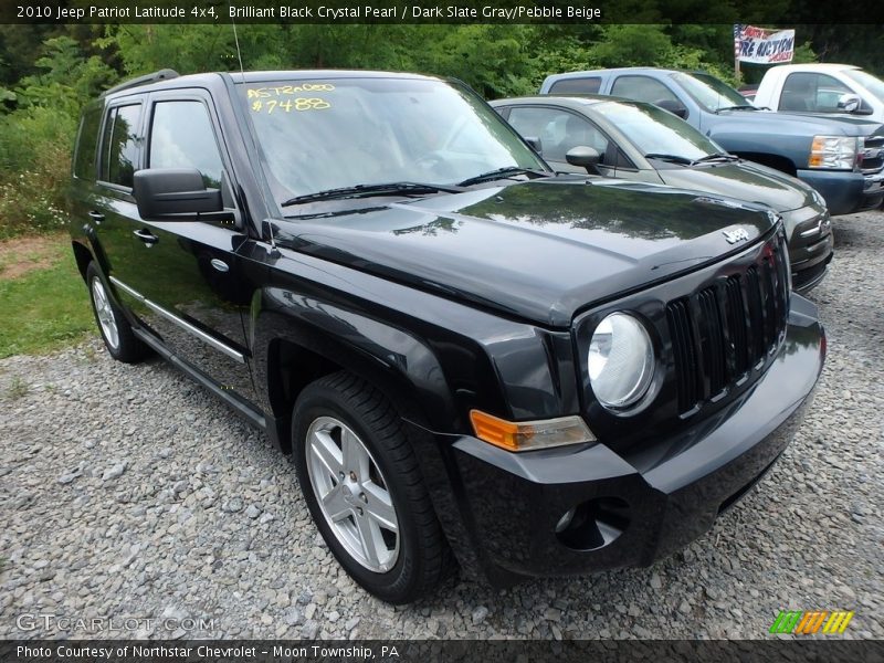 Brilliant Black Crystal Pearl / Dark Slate Gray/Pebble Beige 2010 Jeep Patriot Latitude 4x4