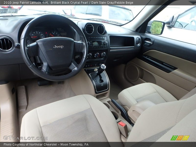 Brilliant Black Crystal Pearl / Dark Slate Gray/Pebble Beige 2010 Jeep Patriot Latitude 4x4