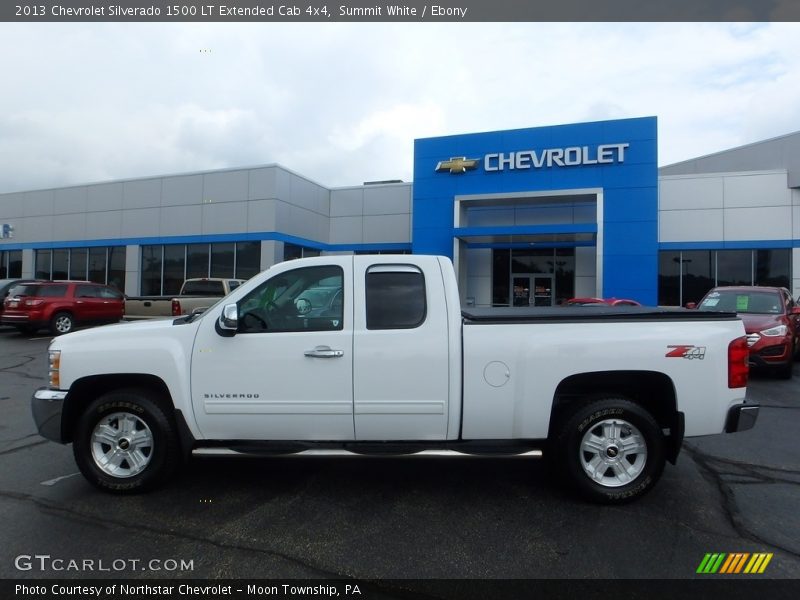Summit White / Ebony 2013 Chevrolet Silverado 1500 LT Extended Cab 4x4