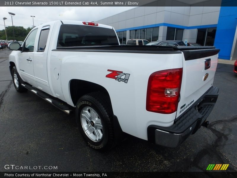Summit White / Ebony 2013 Chevrolet Silverado 1500 LT Extended Cab 4x4