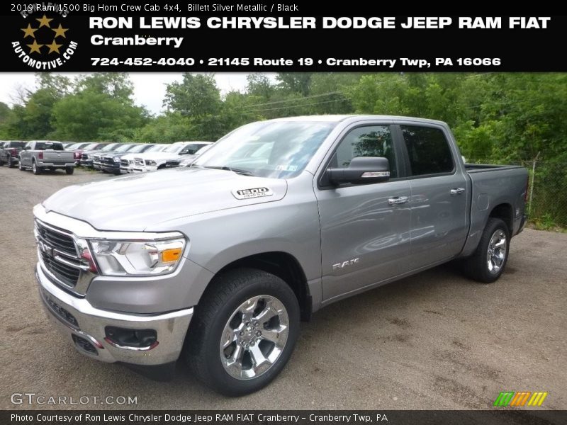 Billett Silver Metallic / Black 2019 Ram 1500 Big Horn Crew Cab 4x4