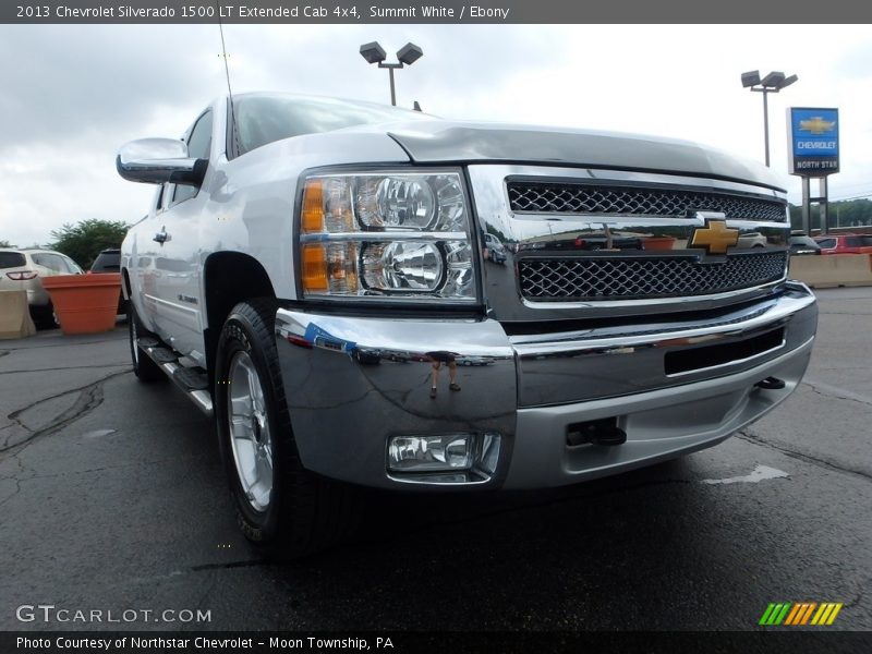 Summit White / Ebony 2013 Chevrolet Silverado 1500 LT Extended Cab 4x4